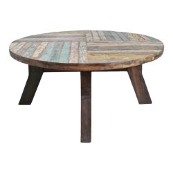 Mulyoharjo Reclaimed Round Boat Wood Coffee Table Furniture Supplier Indonesia