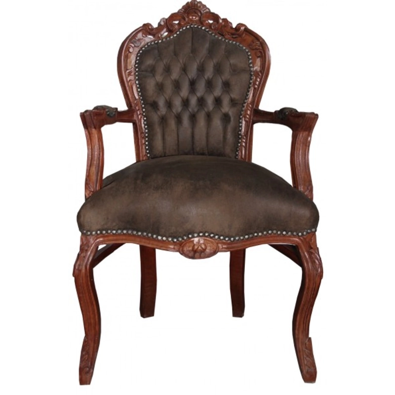 French Carved Dining Chairs 423 for Kitchen and Dining Room - Mulyoharjo Furniture Supplier