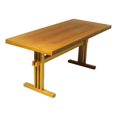 Mulyoharjo Shedua Wood Coffee Table Model Horizon, 1970s Furniture Supplier Indonesia