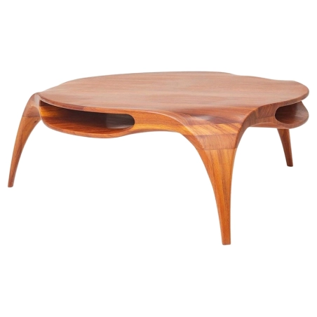 Mulyoharjo Sankao Coffee Table in Iroko Wood by Henka Lab Furniture Supplier Indonesia