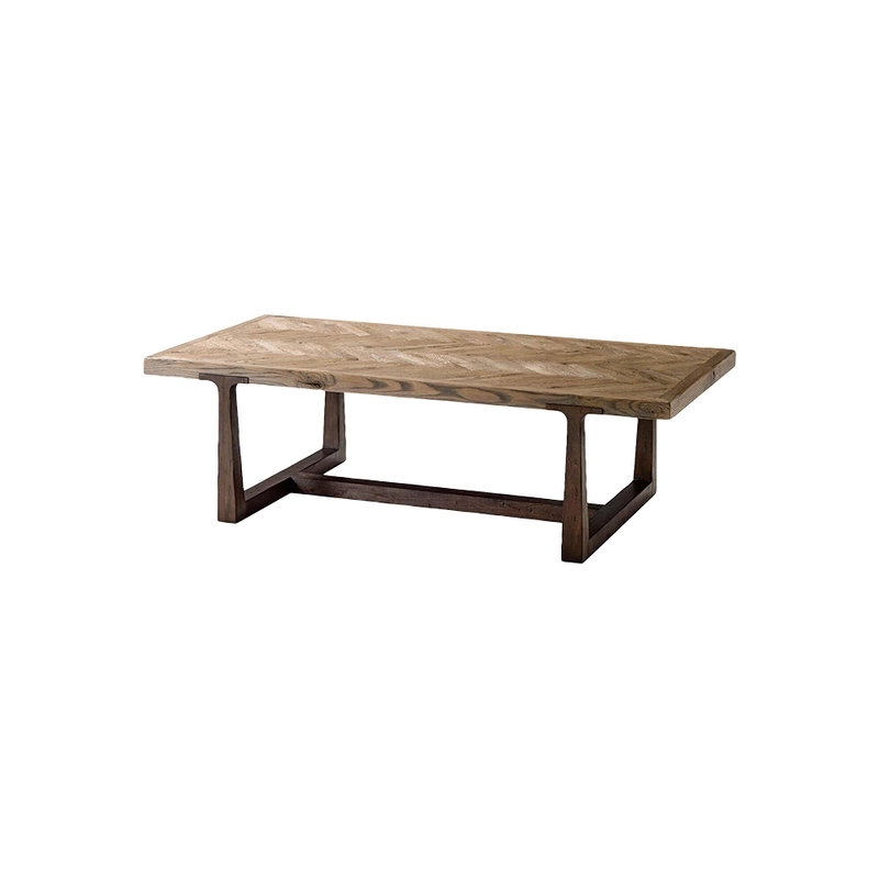 Mulyoharjo Rustic Oak Cocktail Table Furniture Supplier Indonesia