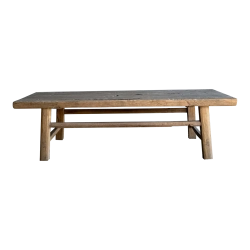 Mulyoharjo Vintage Elm Wood Coffee Table 64" Furniture Supplier Indonesia