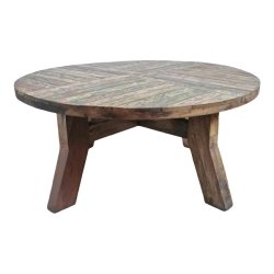 Mulyoharjo Reclaimed Round Boat Wood Coffee Table Furniture Supplier Indonesia