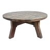 Mulyoharjo Reclaimed Round Boat Wood Coffee Table Furniture Supplier Indonesia