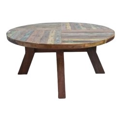 Mulyoharjo Reclaimed Round Boat Wood Coffee Table Furniture Supplier Indonesia