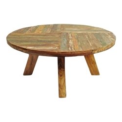 Mulyoharjo Salvaged Round Boat Wood Coffee Table Furniture Supplier Indonesia