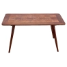 Mulyoharjo Oak Wood Coffee Table with Veneer Inlay, 1960s Furniture Supplier Indonesia