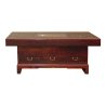 Mulyoharjo Oriental Rectangular Bold Thick Wood Drawers Coffee Table Furniture Supplier Indonesia