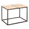 Mulyoharjo Petrified Wood Top & Iron Base Coffee Table Furniture Supplier Indonesia