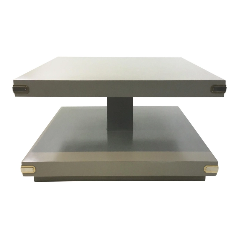 Mulyoharjo Caracole Contemporary Gray Wood Two Tiered Cocktail Table Furniture Supplier Indonesia Mulyoharjo Caracole Contemporary Gray Wood Two Tiered Cocktail Table Furniture Supplier Indonesia