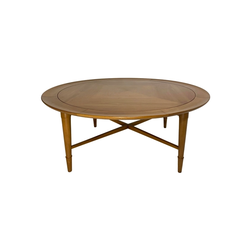 Mulyoharjo 1950s Round Wood Coffee Table by Heritage Henedon Furniture Supplier Indonesia Mulyoharjo 1950s Round Wood Coffee Table by Heritage Henedon Furniture Supplier Indonesia