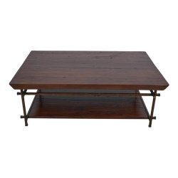 Mulyoharjo Rustic Modern Form Iron & Wood Coffee Table Furniture Supplier Indonesia