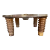 Mulyoharjo Onyx Footed Coffee Table With Turned Wood Legs Furniture Supplier Indonesia