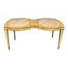 Mulyoharjo 1950s Whimsical Marble Insert / Wood Coffee Table Furniture Supplier Indonesia