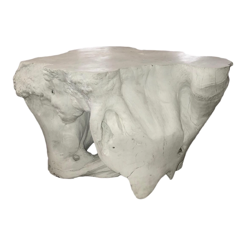 Mulyoharjo Teak Wood Root Coffee Table Painted White Furniture Supplier Indonesia Mulyoharjo Teak Wood Root Coffee Table Painted White Furniture Supplier Indonesia