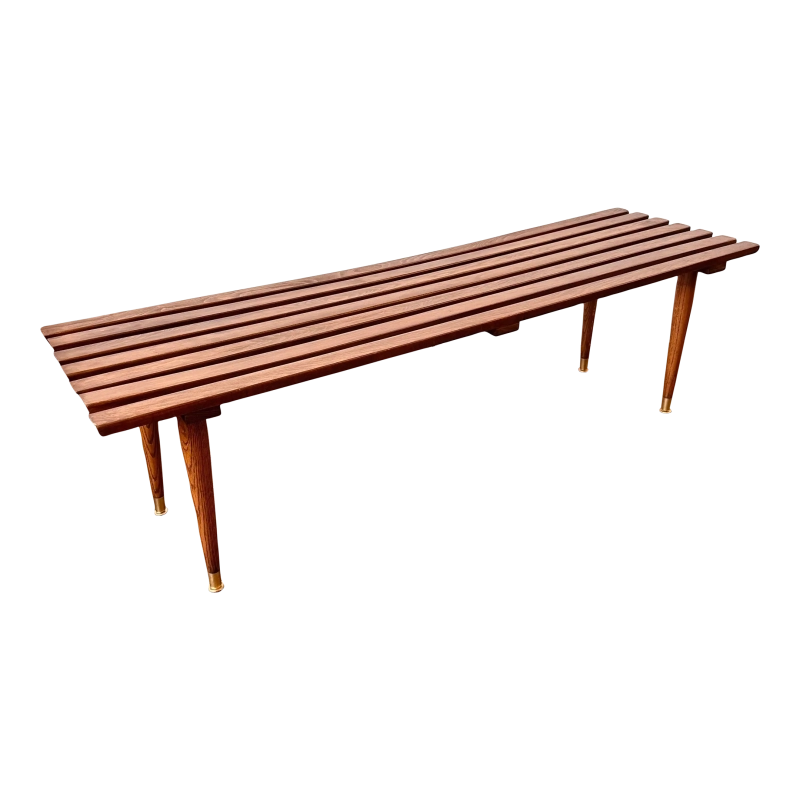 Mulyoharjo Mid-Century Slat Wood Coffee Table or Bench Furniture Supplier Indonesia Mulyoharjo Mid-Century Slat Wood Coffee Table or Bench Furniture Supplier Indonesia