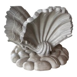 Mulyoharjo Vintage Italian Carved Wood Scalloped Clam Seashell Shell Coffee Cocktail Table Furniture Supplier Indonesia