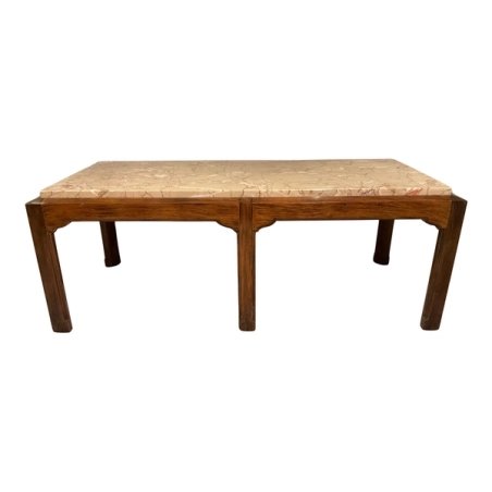 Mulyoharjo Charak Marble Top Coffee Table On Wood Base Furniture Supplier Indonesia