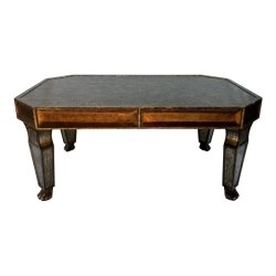 Mulyoharjo Silver and Gold Hollywood Regency Wood Coffee Table Furniture Supplier Indonesia