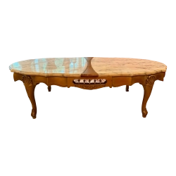 Vintage French Provincial Gilt Wood Marble Top Coffee / Cocktail Table Furniture Supplier