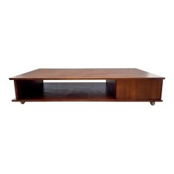 Mid-Century Modern Rectangular Solid Wood Coffee Table Furniture Supplier