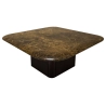 Coffee Table in Wood and Brown-Gold Marble, Italy, 1960s Furniture Supplier