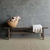 1940s Vintage Elm Wood Bench or Coffee Table