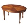 Clayton Oval Wood Coffee Table, Medium Brown Furniture Supplier