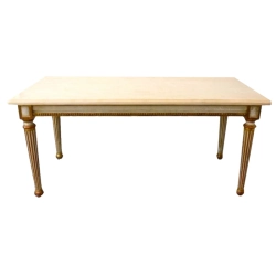 Louis XVI Coffee Table in Marble and Gilded Wood, France Furniture Supplier