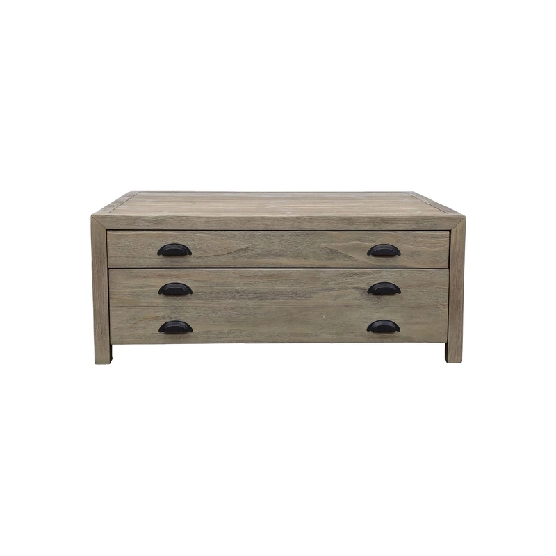 Pottery Barn Architect's Reclaimed Wood Coffee Table Furniture Supplier