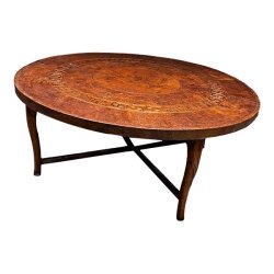 Antique Moroccan Folding Coffee Table Exotic Wood Furniture Supplier