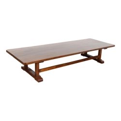 Long Elm Wood Coffee Table, Circa 1880 Furniture Supplier