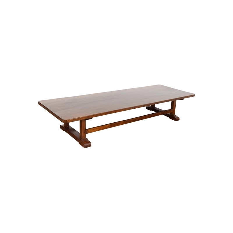 Long Elm Wood Coffee Table, Circa 1880 Furniture Supplier