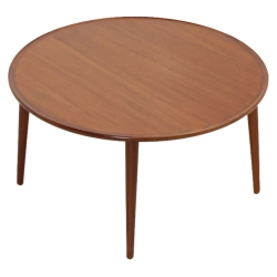 Round Coffee Table in Teak Wood by Bc Møbler, Denmark, 1960s Furniture Supplier