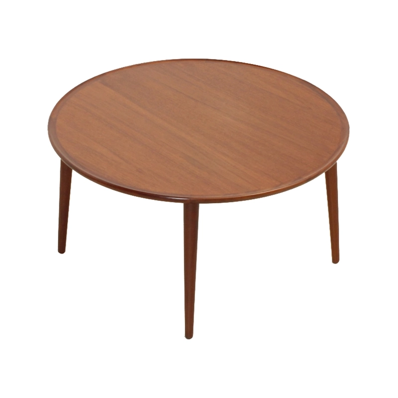 Round Coffee Table in Teak Wood by Bc Møbler, Denmark, 1960s Furniture Supplier Round Coffee Table in Teak Wood by Bc Møbler, Denmark, 1960s Furniture Supplier