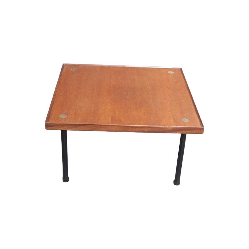 Vintage Wood & Brass Coffee Table by Melchiorre Bega, 1960s Furniture Supplier