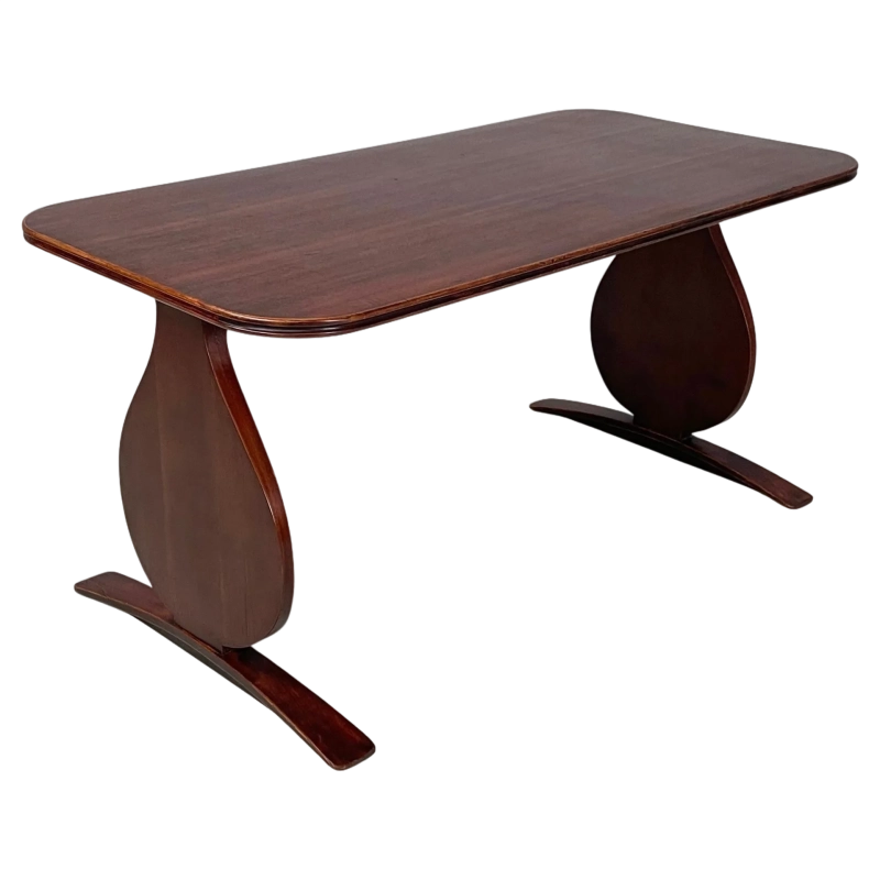 Mid-Century Modern Italian Rectangular Coffee Table in Wood, 1950s Furniture Supplier Mid-Century Modern Italian Rectangular Coffee Table in Wood, 1950s Furniture Supplier