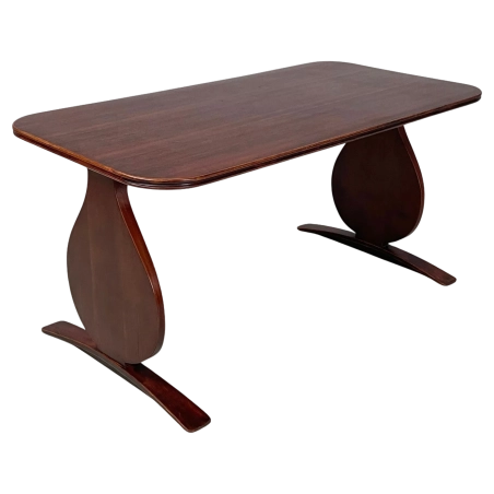 Mid-Century Modern Italian Rectangular Coffee Table in Wood, 1950s Furniture Supplier