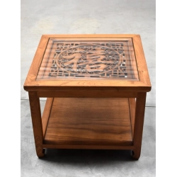 Mulyoharjo Chinese Solid Wood Square Side Table Coffee Table Furniture Supplier