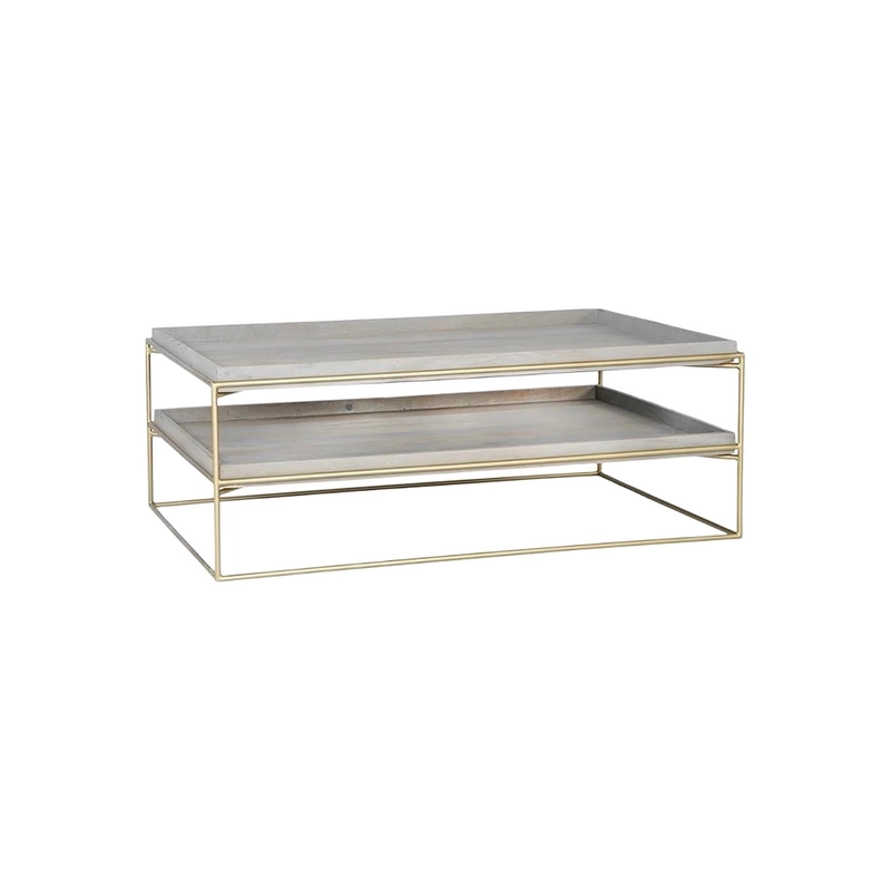 Matthew Izzo Home Brass and Mango Wood Coffee Table Furniture Supplier Matthew Izzo Home Brass and Mango Wood Coffee Table Furniture Supplier