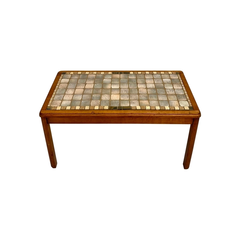 Vintage Tile Top Wood Coffee Table Furniture Supplier