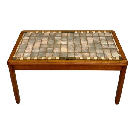 Vintage Tile Top Wood Coffee Table Furniture Supplier