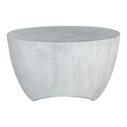 Organic Modern White Solid Wood Coffee Table/Accent Table Furniture Supplier