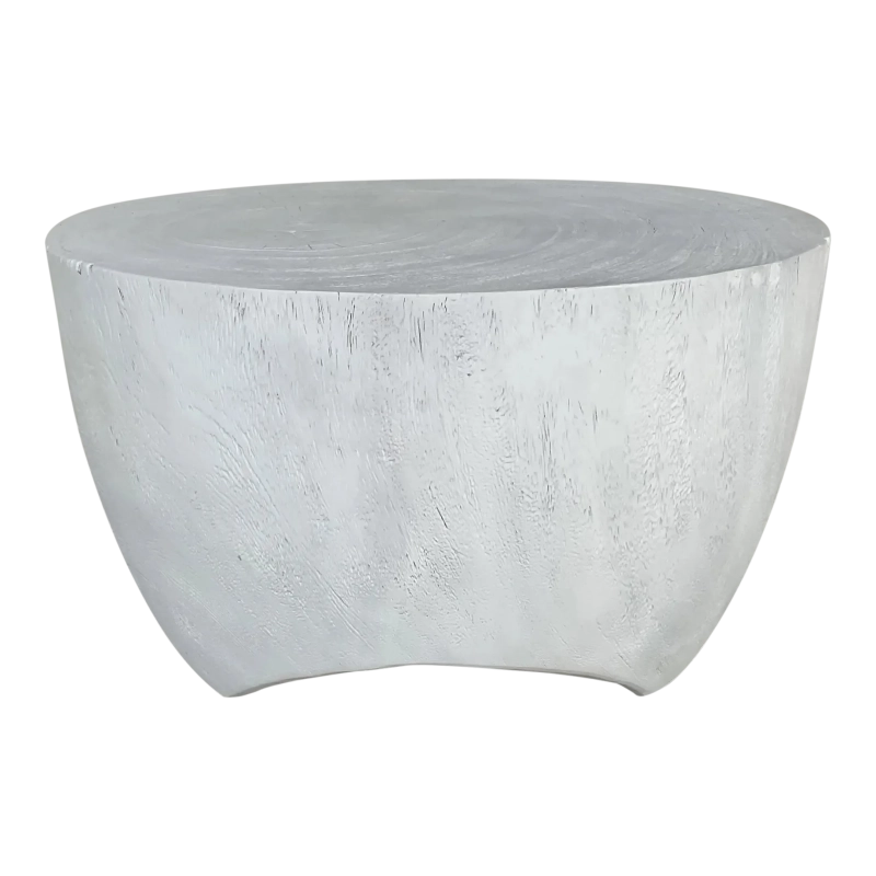 Organic Modern White Solid Wood Coffee Table/Accent Table Furniture Supplier