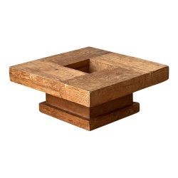 Late 20th Century Vintage Natural Wood Coffee Table Furniture Supplier