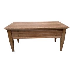 Mid Century Modern Bleached Solid Wood Coffee Table Furniture Supplier