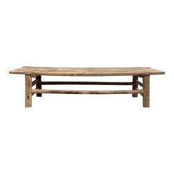 Mid 20th Century Elm Wood Coffee Table Original Patina Furniture Supplier