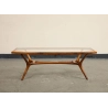 Mulyoharjo Vintage Midcentury Brazilian Wood and Glass Coffee Table Furniture Supplier