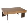 Architectural Antoine Proulx Designer Bronze and Wood Coffee Table Furniture Supplier