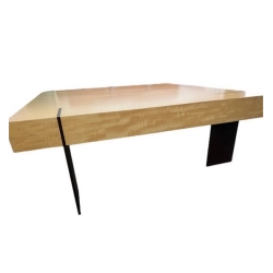 Mulyoharjo Architectural Antoine Proulx Designer Bronze and Wood Coffee Table Furniture Supplier